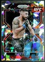 2022 Panini UFC Prizm Alex Perez Silver Cracked Ice #127